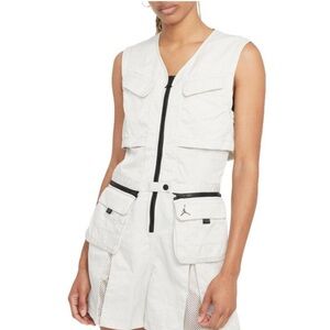 NIKE Jordan Grey Flightsuit Heatwave Romper